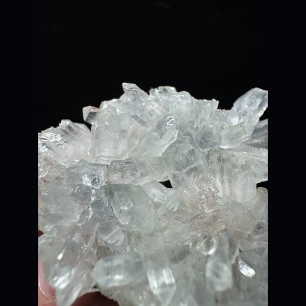 Clear quartz flower cluster from Brazil — alternate view