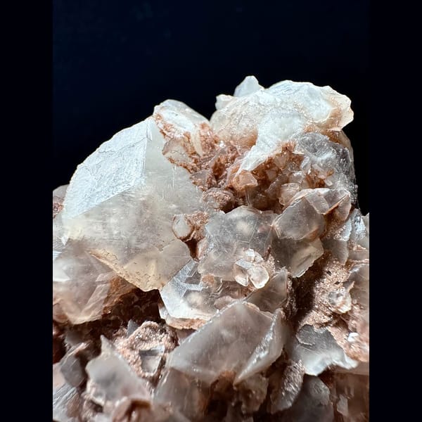Pink petal calcite floater from Inner Mongolia — alternate view