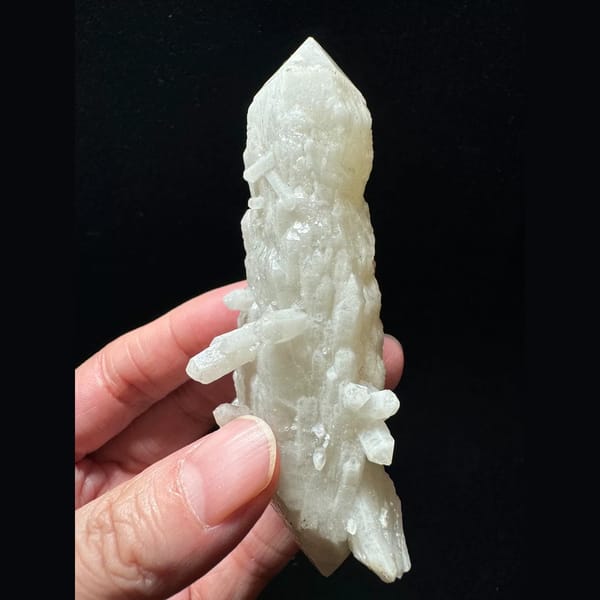 Double-terminated candle quartz from Inner Mongolia — alternate view