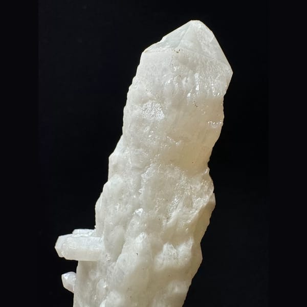 Double-terminated candle quartz from Inner Mongolia — detail view