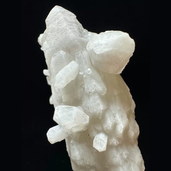 Double-terminated candle quartz from Inner Mongolia — detail view