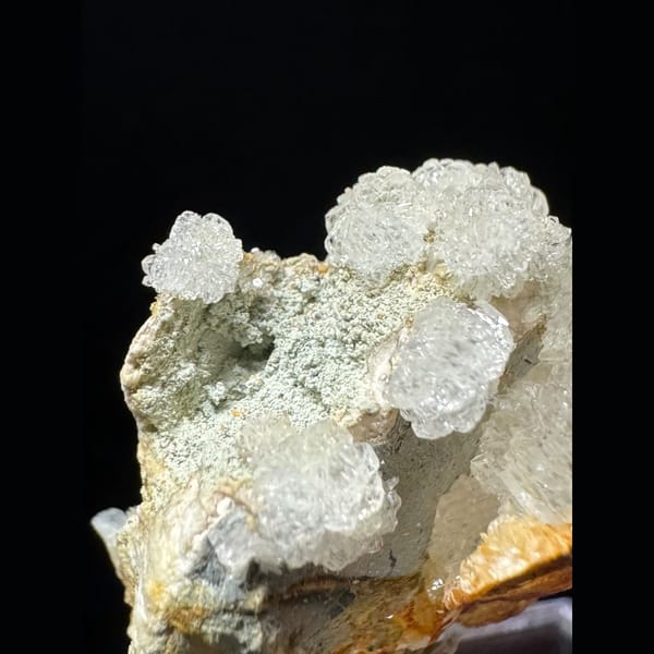 Hemimorphite crystal clusters from Guilin Guangxi — detail view