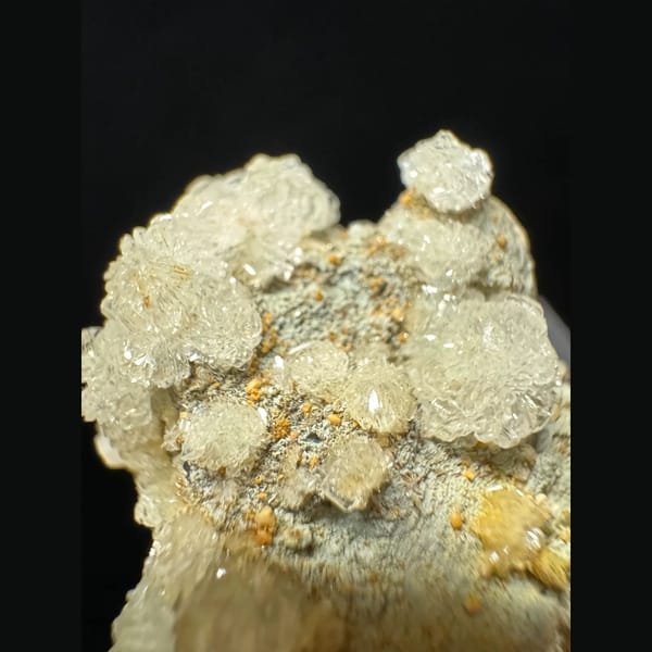 Hemimorphite crystal clusters from Guilin Guangxi — detail view