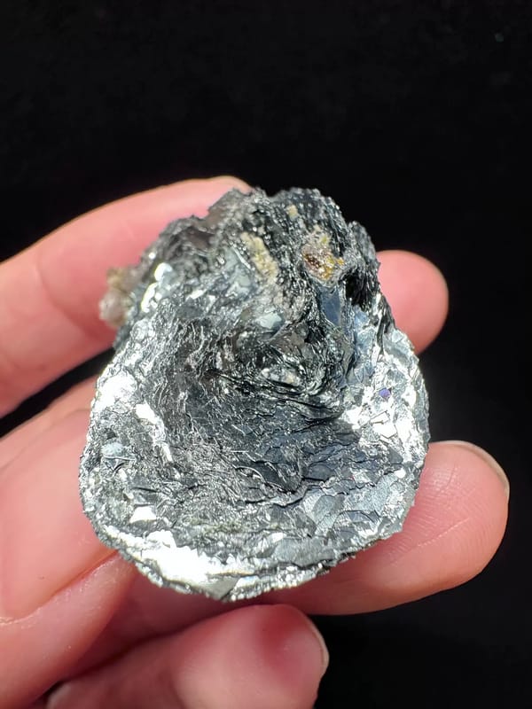 Hematite rosette from Inner Mongolia — complete textured reverse view