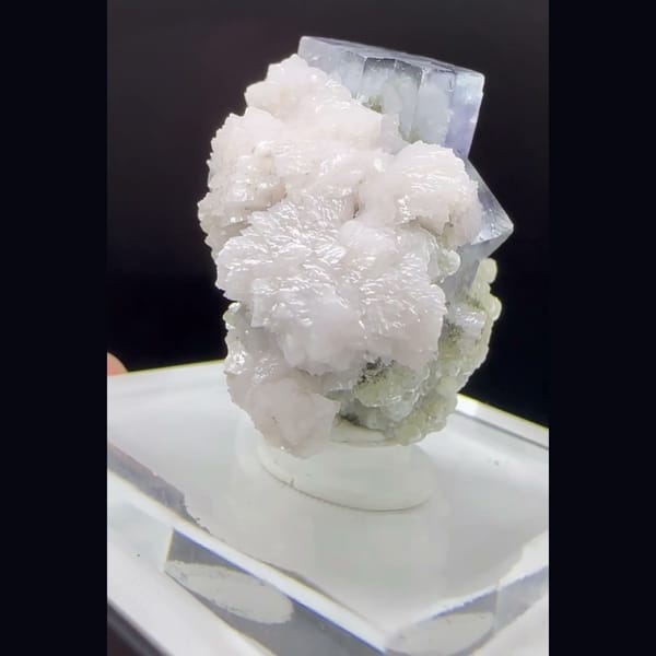 Purple Fluorite on Dolomite with Mica Yaogangxian 2.4 cm — alternate view