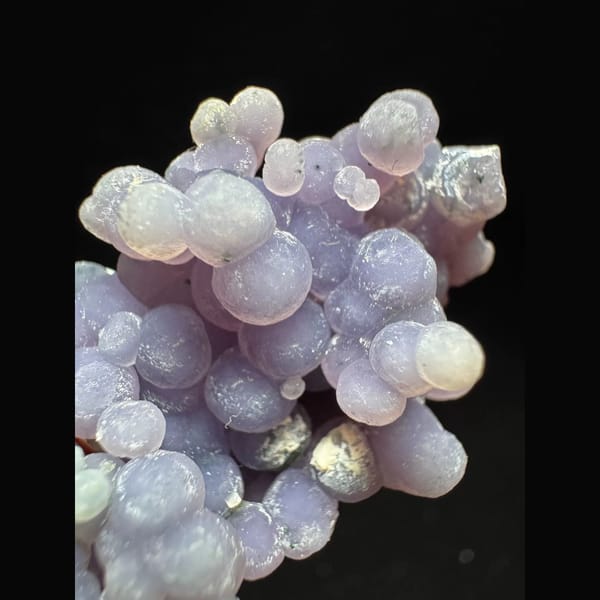 Purple grape agate cluster from Indonesia — alternate view