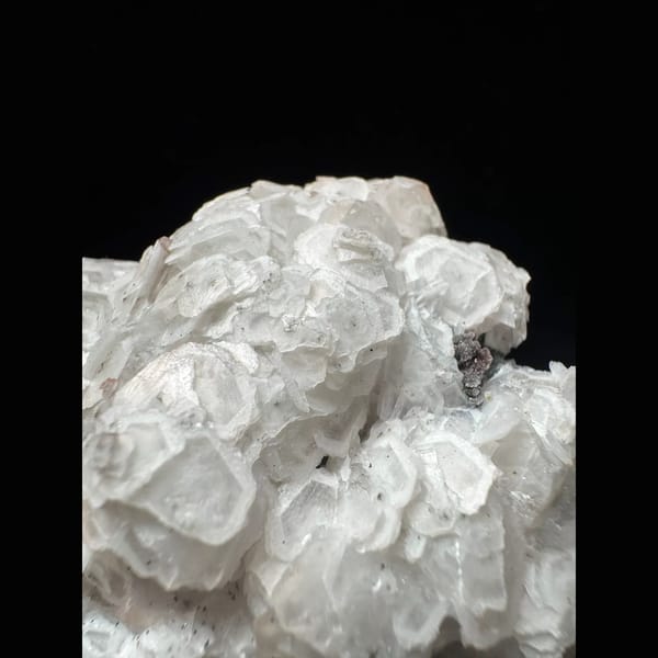 Coin petal calcite with hematite from Inner Mongolia — alternate view