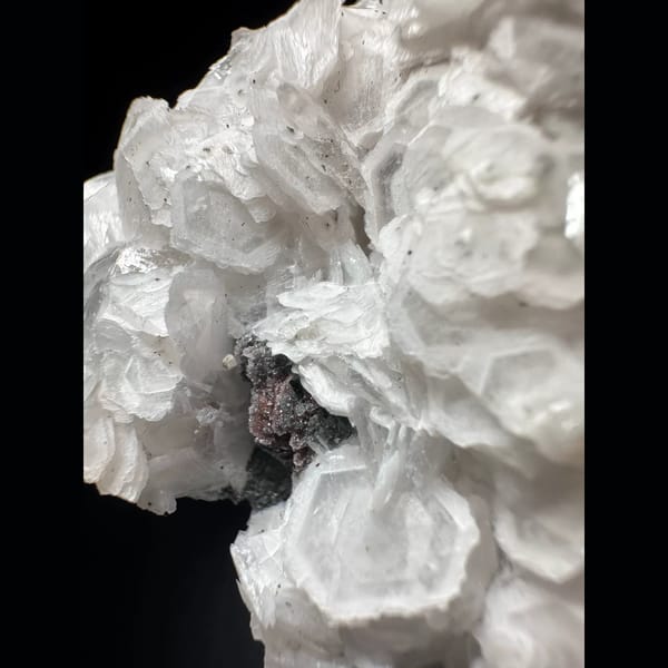 Coin petal calcite with hematite from Inner Mongolia — alternate view