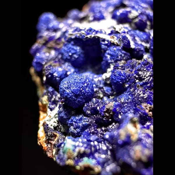Ball azurite specimen — alternate view