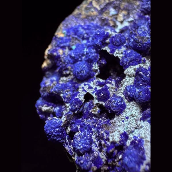 Ball azurite specimen — alternate view
