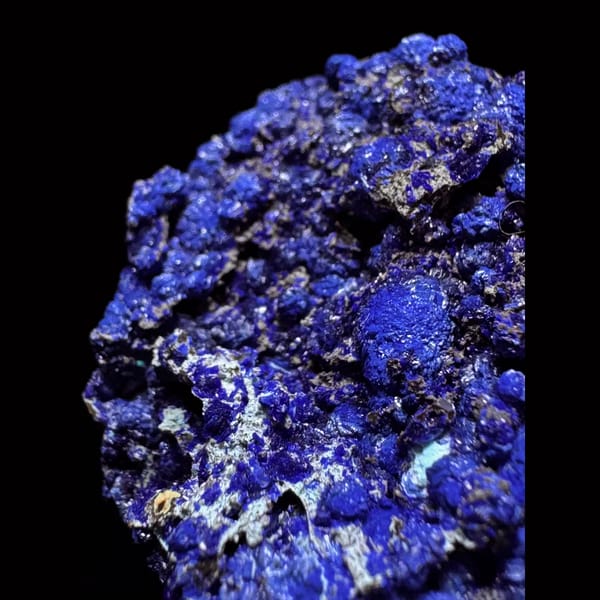 Ball azurite specimen — detail view
