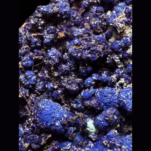 Ball azurite specimen — detail view