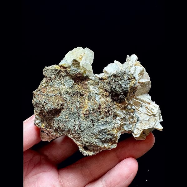 Petal and blocky calcite from Yaogangxian — alternate view