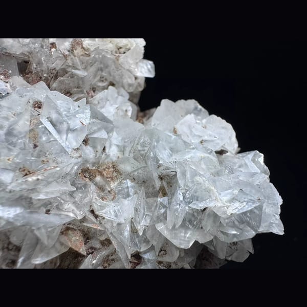 Butterfly petal calcite with iron minerals from Guizhou — alternate view