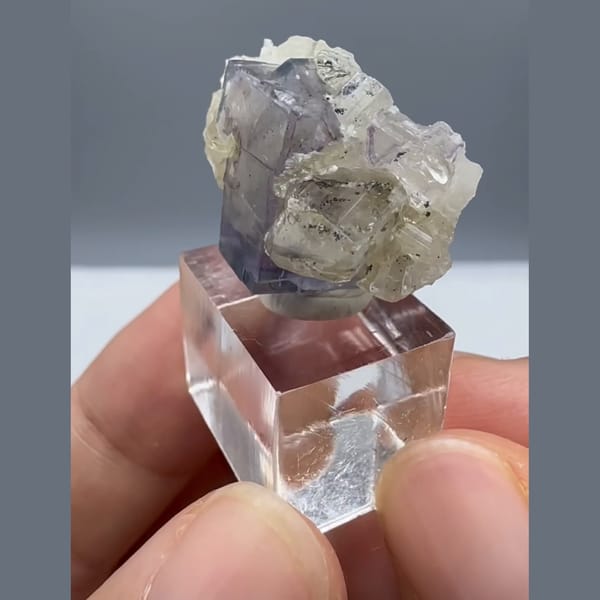 Fluorite with Topaz Yaogangxian 2.3 cm — alternate view