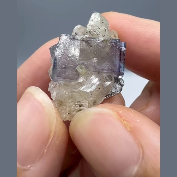 Fluorite with Topaz Yaogangxian 2.3 cm — detail view