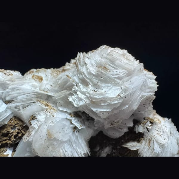 White petal calcite from Inner Mongolia — detail view