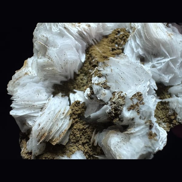 White petal calcite from Inner Mongolia — detail view