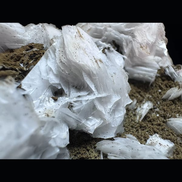 White petal calcite from Inner Mongolia — detail view