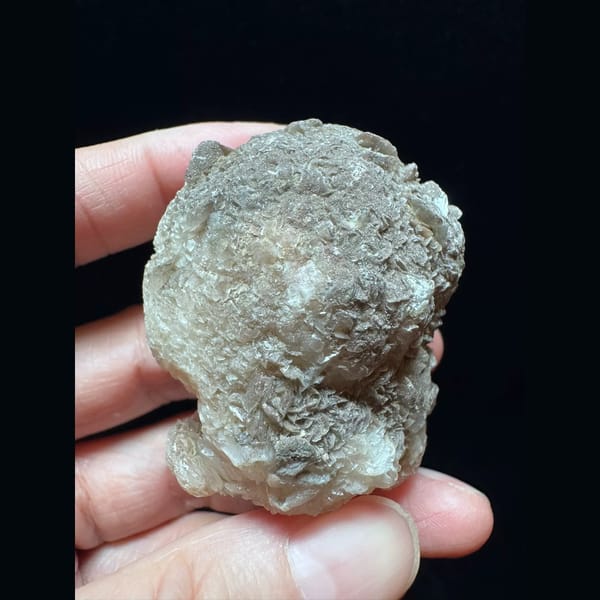 Sugar quartz with layered petal calcite from Inner Mongolia — alternate view
