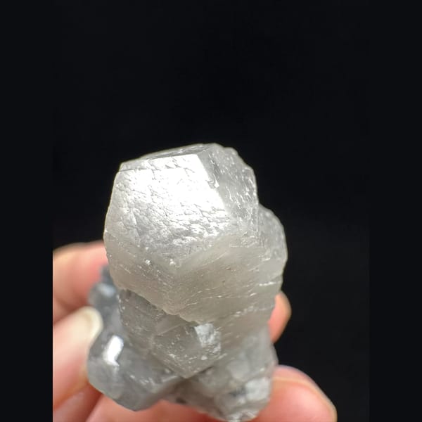 Grey Mercedes-star calcite from Inner Mongolia — alternate view