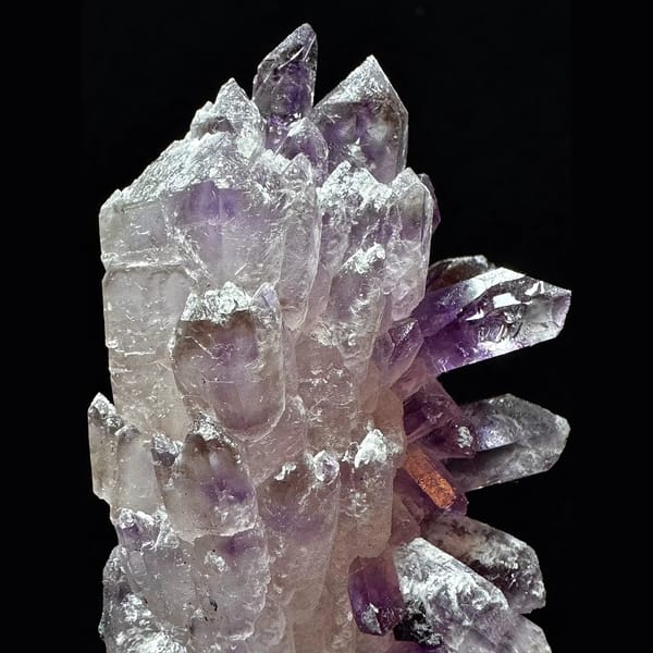 Second-growth amethyst floater from Inner Mongolia — detail view