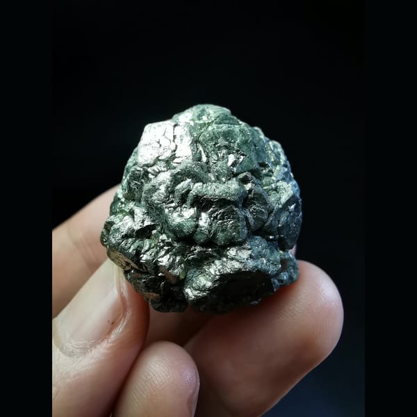 Sparkling pyrite aggregate from Shanxi — complete view