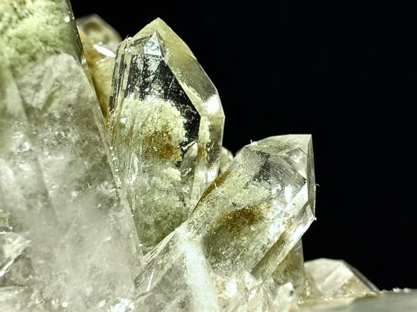 Clear Green Phantom Quartz Landscape Cluster — Pakistan — individual mineral specimen view 4