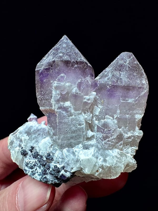 Twin Amethyst Scepter Quartz — Inner Mongolia — individual mineral specimen view 1