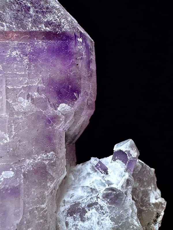 Twin Amethyst Scepter Quartz — Inner Mongolia — individual mineral specimen view 4