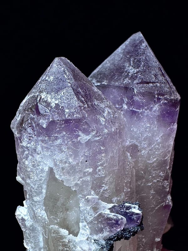 Twin Amethyst Scepter Quartz — Inner Mongolia — individual mineral specimen view 5