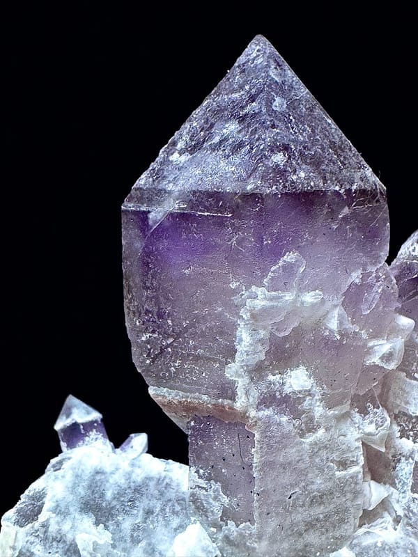 Twin Amethyst Scepter Quartz — Inner Mongolia — individual mineral specimen view 6
