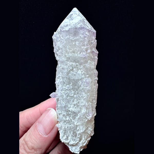 Second-growth pale amethyst floater from Inner Mongolia — complete view