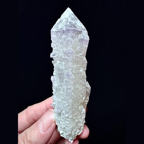 Second-growth pale amethyst floater from Inner Mongolia — alternate view