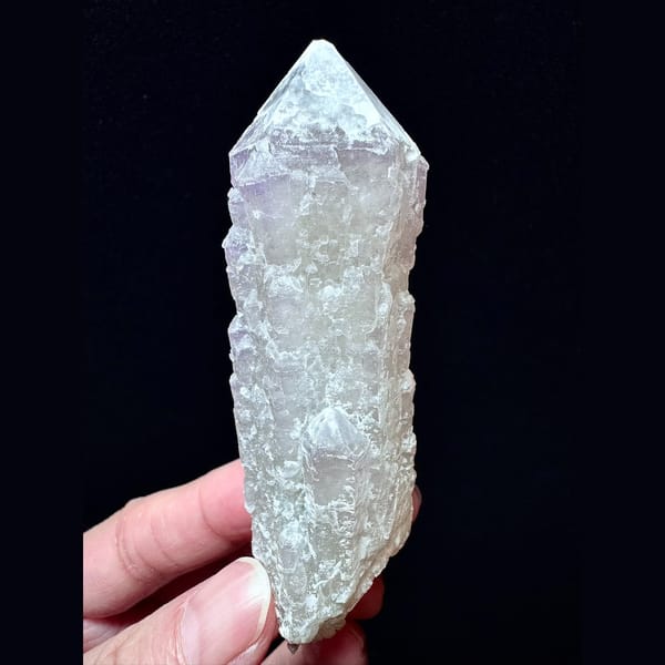 Second-growth pale amethyst floater from Inner Mongolia — alternate view