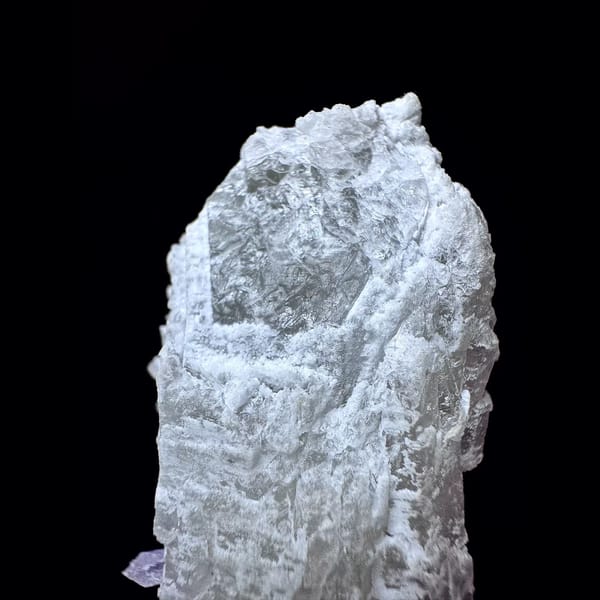 Second-growth pale amethyst floater from Inner Mongolia — detail view