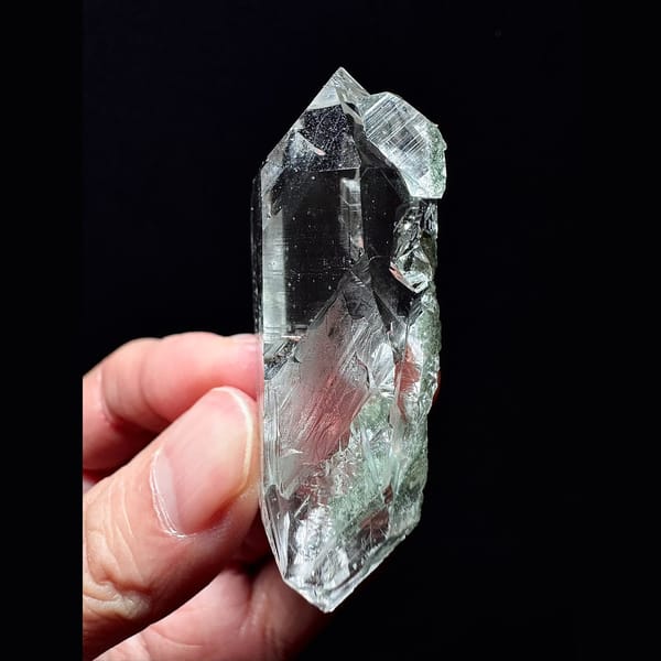 Double-Terminated Green Phantom Quartz, Himalaya India
