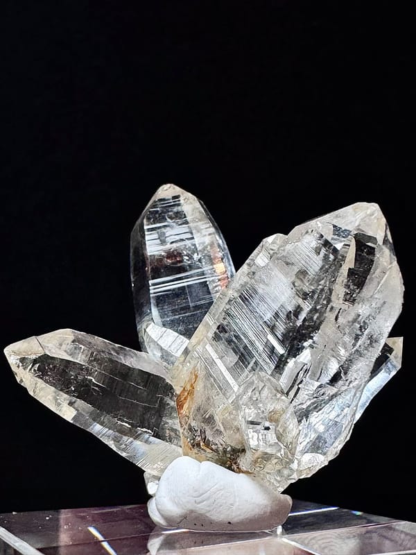 Exploded-Flower Himalayan Quartz Cluster — Hashupi — individual mineral specimen view 3