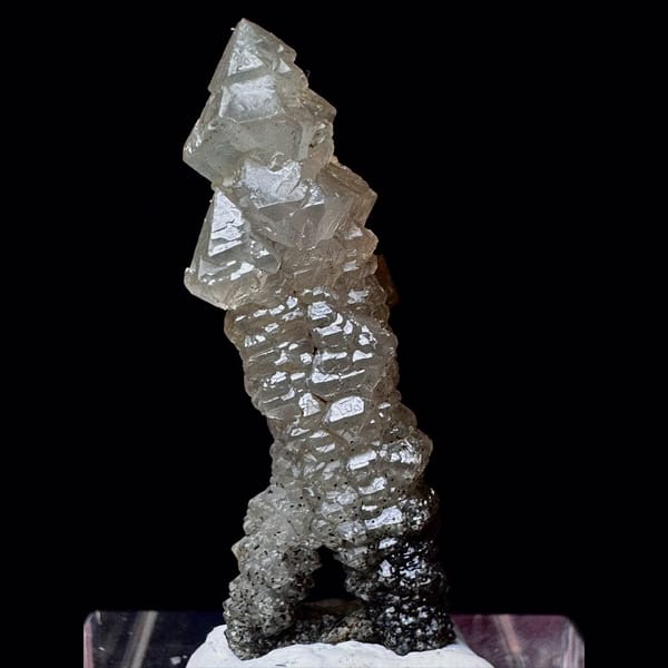 Screw quartz with frog-egg quartz from Inner Mongolia — complete view
