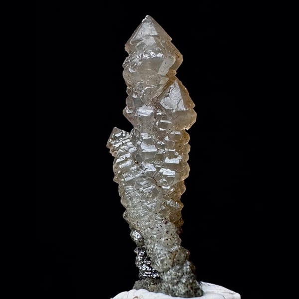 Screw quartz with frog-egg quartz from Inner Mongolia — alternate view