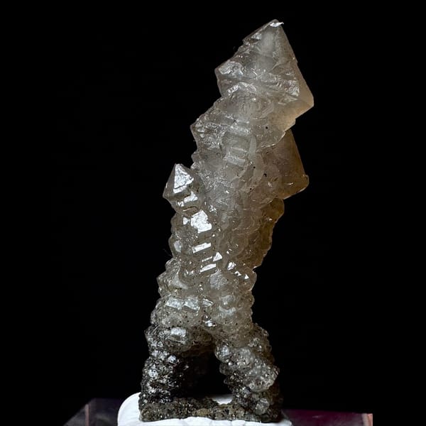 Screw quartz with frog-egg quartz from Inner Mongolia — alternate view