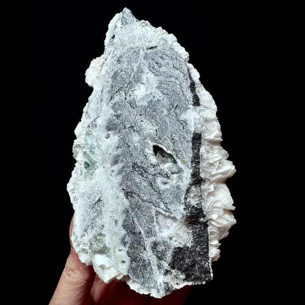 White petal calcite from Fujian — alternate view