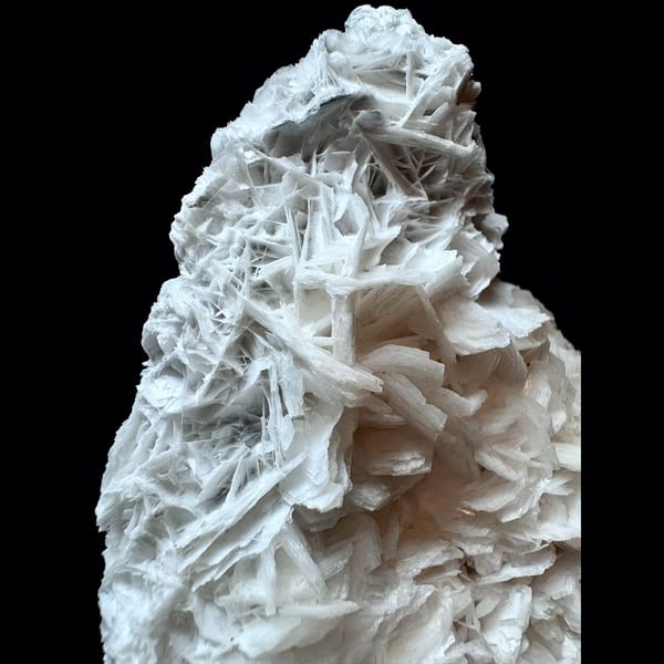 White petal calcite from Fujian — detail view