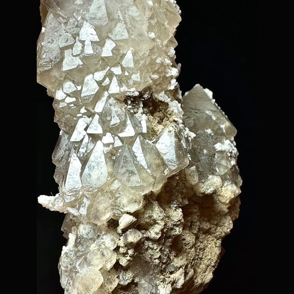 Castle screw quartz from Dong Ujimqin, Inner Mongolia — detail view