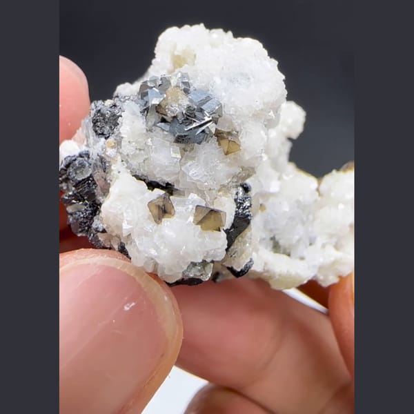 Dolomite with Scheelite and Wolframite Yaogangxian 4.2 cm — alternate view