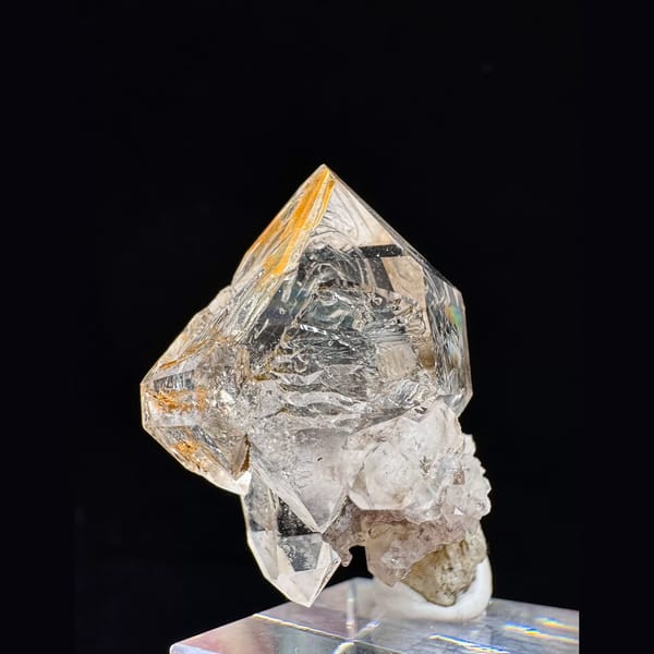 Skeletal quartz mini scepter from Namibia — complete view