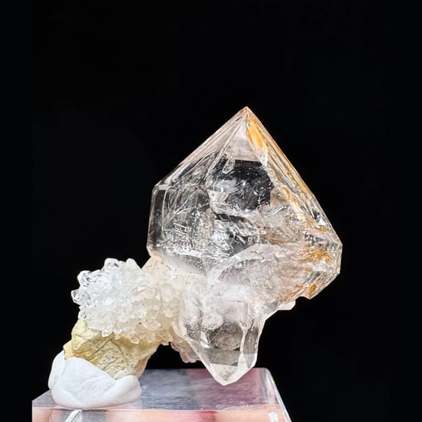 Skeletal quartz mini scepter from Namibia — alternate view