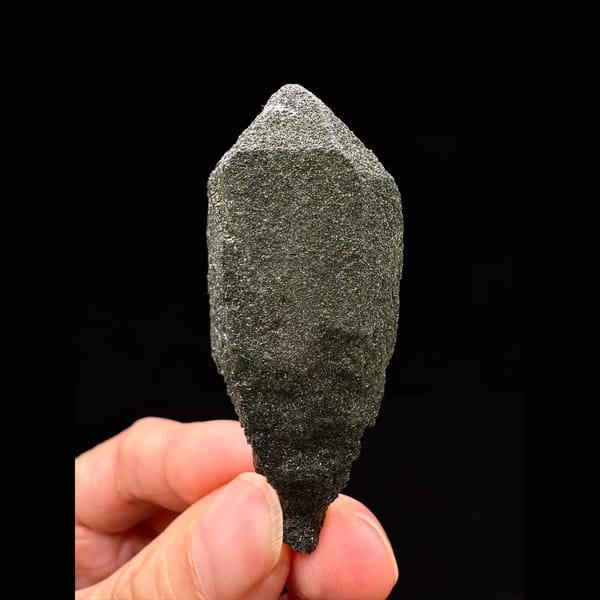 Himalayan green phantom scepter quartz floater from Nepal — complete view