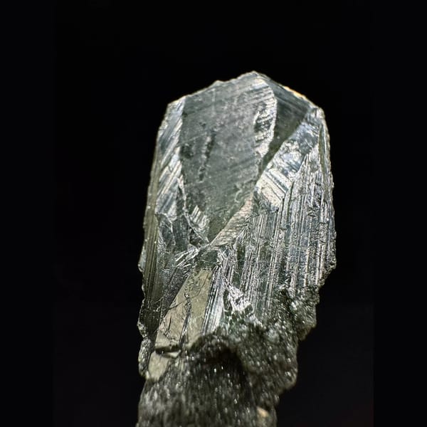 Himalayan green phantom scepter quartz floater from Nepal — alternate view