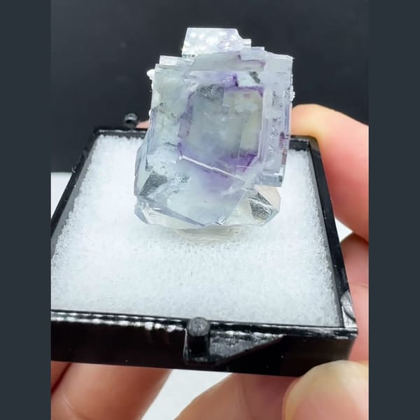 Clear Fluorite with Mica Inclusions Yaogangxian 2.0 cm — alternate view